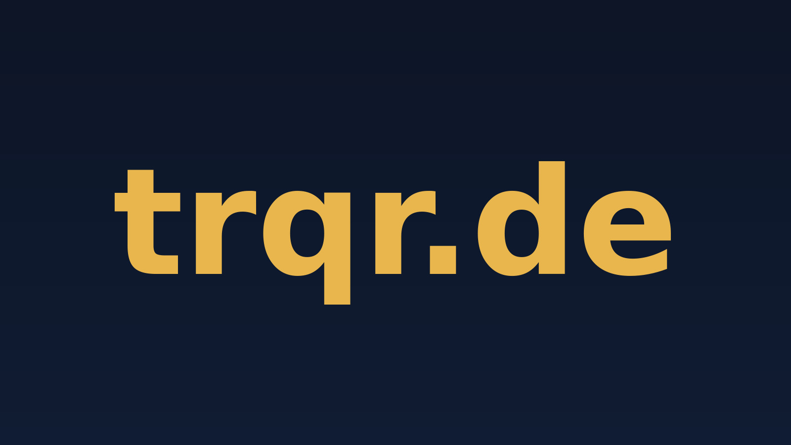 trqr.de – Domain zu verkaufen